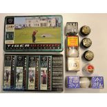 Tigers Woods Grand Slam 2000 Open Golf Champion Series 2 commemorative tin of Nike Golf Balls -