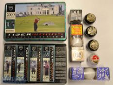 Tigers Woods Grand Slam 2000 Open Golf Champion Series 2 commemorative tin of Nike Golf Balls -