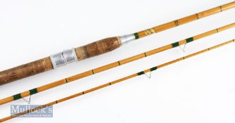 Good Allcock’s The Eclipse split cane course rod - 10’9” 3pc with Agate lined butt and tip guides^