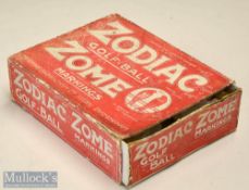 Early Martins Birmingham Ltd “Zodiac Zome” golf ball box c1911 –-with slip in sleeve case design^