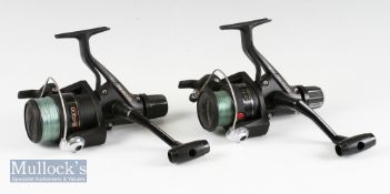 2x Shimano FX 4000 spinning reels both very lightly used (G)
