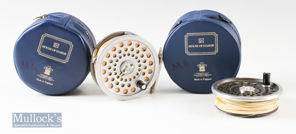 Hardy Bros England 3 ¼” Marquis trout fly reel line #6 with 2 screw drum release catch^