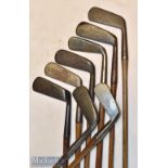 Selection of metal and brass putters (8) Taylors Own Style Very Bent putter^ Centre Balance gunmetal