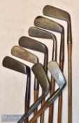 Selection of metal and brass putters (8) Taylors Own Style Very Bent putter^ Centre Balance gunmetal