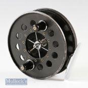 Allcock’s Aerial wide drum 4 ½” centre pin reel C815 twin handle in mottled finish^ runs smooth in
