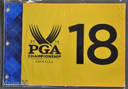 2014 The PGA Golf Championship screen printed 18th Hole Pin Flag – played at Valhalla and won by