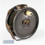 William Richards & Co Birmingham 3 ½” wide drum alloy reel on/off silent check^ telephone latch^