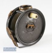William Richards & Co Birmingham 3 ½” wide drum alloy reel on/off silent check^ telephone latch^
