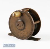 c1886 G Little & Co 53 Haymarket London SW 2 ½” all brass reel inscribed to the face^ plate wind^