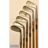 Selection of men and ladies golf irons (6) – mussel back Fernie Mid iron^ richard Ross Addington 2