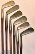 Selection of left handed smf golf irons (6) – Cochrane mid-iron stamped McPherson Inverness^