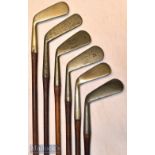 Selection of left handed smf golf irons (6) – Cochrane mid-iron stamped McPherson Inverness^