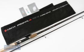 Fine and unused Grey’s Alnwick “Prowla GSII Lure/Spin carbon rod - 10ft 2pc casting wt 10-50gms –