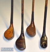 Selection of interesting late scare and socket bulger head golf woods (4) – interesting and early