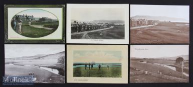 Collection of early Girvan Golfing postcards from early 1900s onwards (6) – mostly featuring