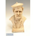 Young Tom Morris the youngest Open Golf Champion white resin bust – with engraved plaque “Young