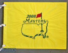 2008 Masters Embroidered Pin Flag – won by Trevor Immelmann – c/w white tabs - as new in original