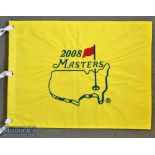 2008 Masters Embroidered Pin Flag – won by Trevor Immelmann – c/w white tabs - as new in original