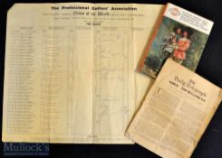 3x interesting Golf Tournament Programmes/Draw Sheet from the1950/60s – 1956 News of The World