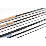 3x various match/specimen rods – Silstar Graphite 13ft 3pc Match rod with 24” clean cork handle