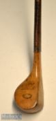 Attractive R F Forgan POWF golden beech wood transitional scare head brassie c1890 – with Mitchell