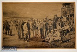 Michael Brown – Life Association of Scotland golfing lithograph print – used for the 1906 calendar