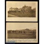 2x early St Andrews Golf Links golfing scene postcards c1903 – both by James Patrick one showing