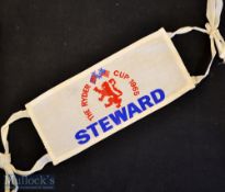 Scarce 1965 Ryder Cup Golf Tournament Stewards Armband – played at Royal Birkdale Golf Club USA 19.5