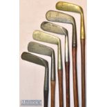 Collection of metal and brass blade style putters (6) - Magic Putter with chamfered heel and toe^