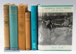 Scott^ J Book Selection – including The Art of Salmon Fishing^ 1933 1st edition^ At The Sign of