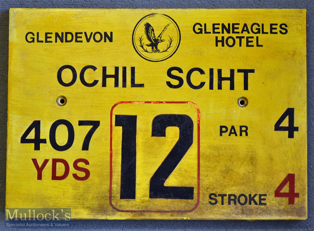 11x Gleneagles Hotel ‘Glendevon’ Golf Course Tee Plaques to incl Hole 2 ‘Thristle Taps’^ Hole 3 ‘ - Image 8 of 11