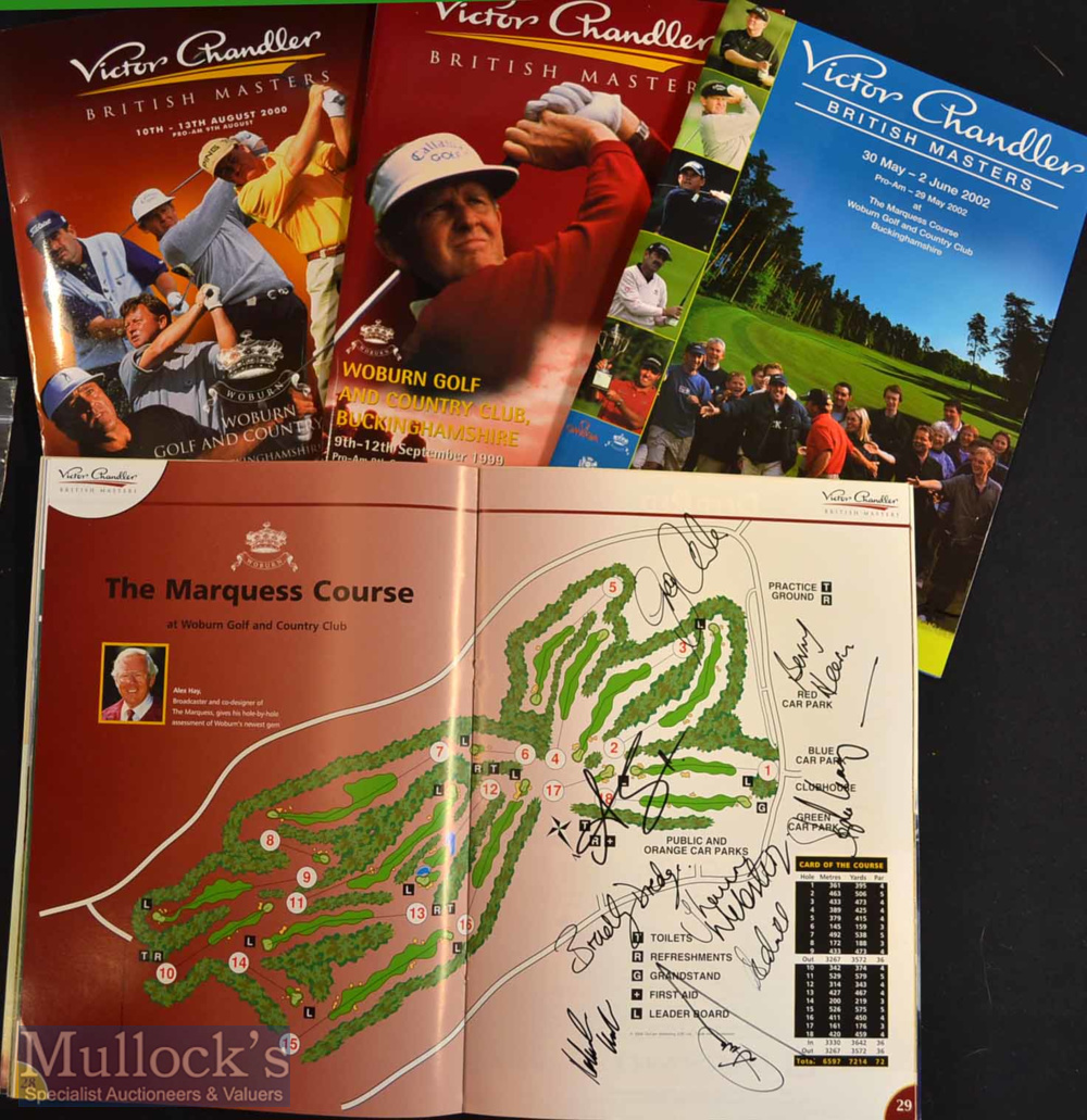 4x British Masters signed golf programmes from 1999 to 2002 – to incl 46 various signatures mostly - Image 7 of 8