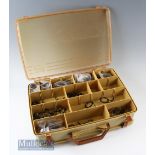 Plano two tray over and under tackle box containing a large quantity of Rod Rings including single