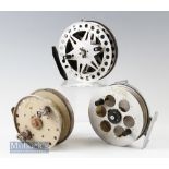 Assorted Selection of Centre Pin reels including to include a Russian example 4 ¾” reel^ another