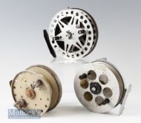 Assorted Selection of Centre Pin reels including to include a Russian example 4 ¾” reel^ another