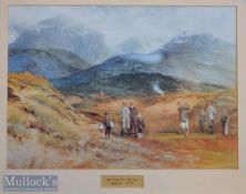 Michael Brown - Life Association of Scotland colour golf print - used for the 1914 calendar