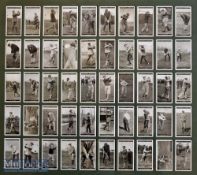 W A & A C Churchman's full set of 'Famous Golfers' cigarette cards c. 1927 complete set 50/50 real