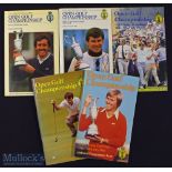 5x 1980s Open Golf Championship programmes - 1982 at Royal Troon and won by Tom Watson; 1983 at