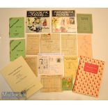 Interesting collection of Golfing Ephemera from as early as 1830 – to incl an addressed letter to