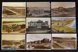Interesting collection of St Andrews golfing postcards from 1908 onwards (9) to include an
