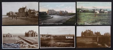 Interesting selection of early Innerleven and Kinghorn golf course and golf club house postcards