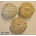 3x various good mesh pattern golf balls - good Spalding triangular mesh pattern appears unused;