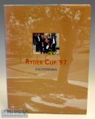 Kelly^ Jeff & Antonio Sanchez - “Ryder Cup ’97 Valderrama” 1st ed 1997 – green and gilt cloth boards