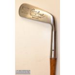 Spalding R T Jones Jnr (Bobby Jones) signature Calamity Jane smf putter – fitted with original black