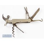 The Dunkeld by G Butler multi tool angling knife having hook^ knife^ scissors^ screwdriver^