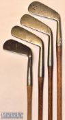 Collection of various Scottish^ Irish and other makers golf irons (4) – Tom Stewart Pipe mark long