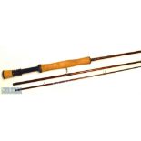 Fine Enigma EMG 3 carbon sea trout fly rod- 9ft 3pc line wt 8# - very lightly soiled cork handle -