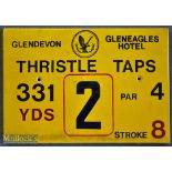 11x Gleneagles Hotel ‘Glendevon’ Golf Course Tee Plaques to incl Hole 2 ‘Thristle Taps’^ Hole 3 ‘
