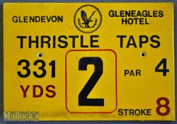 11x Gleneagles Hotel ‘Glendevon’ Golf Course Tee Plaques to incl Hole 2 ‘Thristle Taps’^ Hole 3 ‘