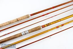 2x interesting James Aspindale Redditch Dalesman Series match rods including Aluminium combination –